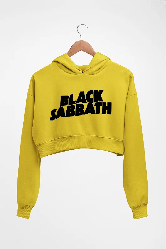 Unbeatable Prices stylish hoodieBlack Sabbath Crop HOODIE FOR WOMEN