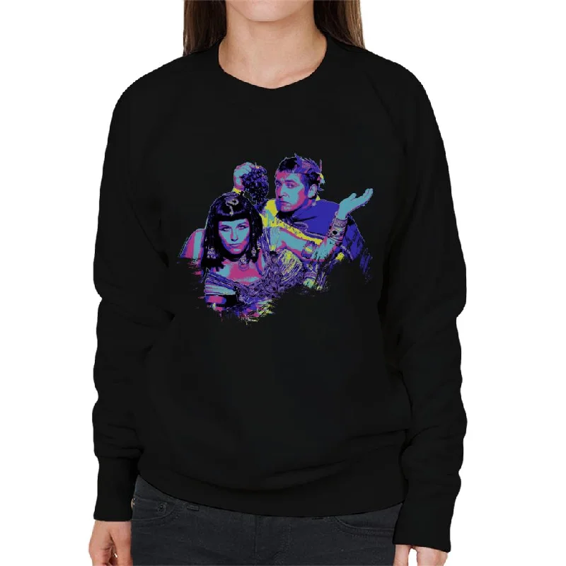 slim fit workout hoodieTV Times Kat And Alfie Eastenders Pop Art Stylised Women's Sweatshirt