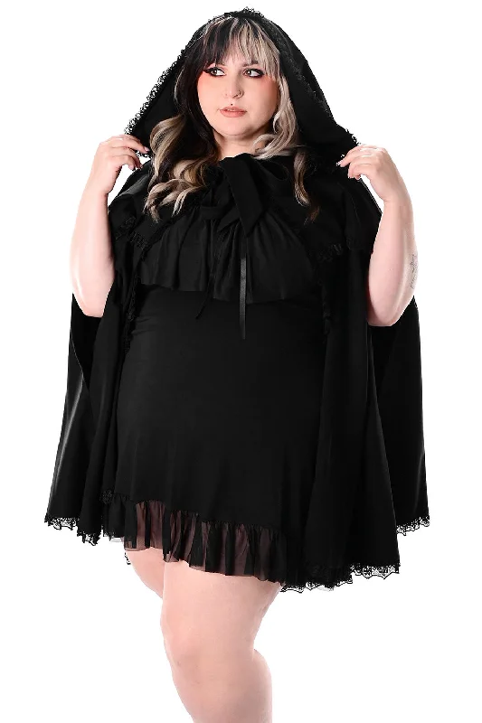 Holiday Sale Kiki Lace Trim Cape