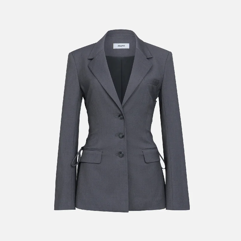 One-DAY Sale GUIZIO Delila Blazer - Stone Grey