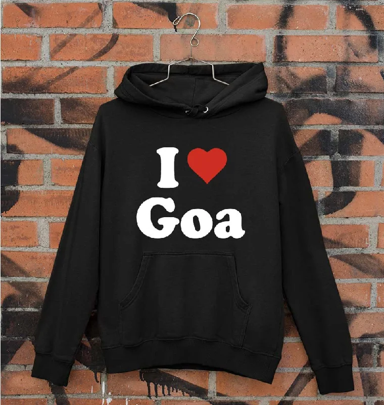 Hurry In luxe hoodieI Love Goa Unisex Hoodie for Men/Women