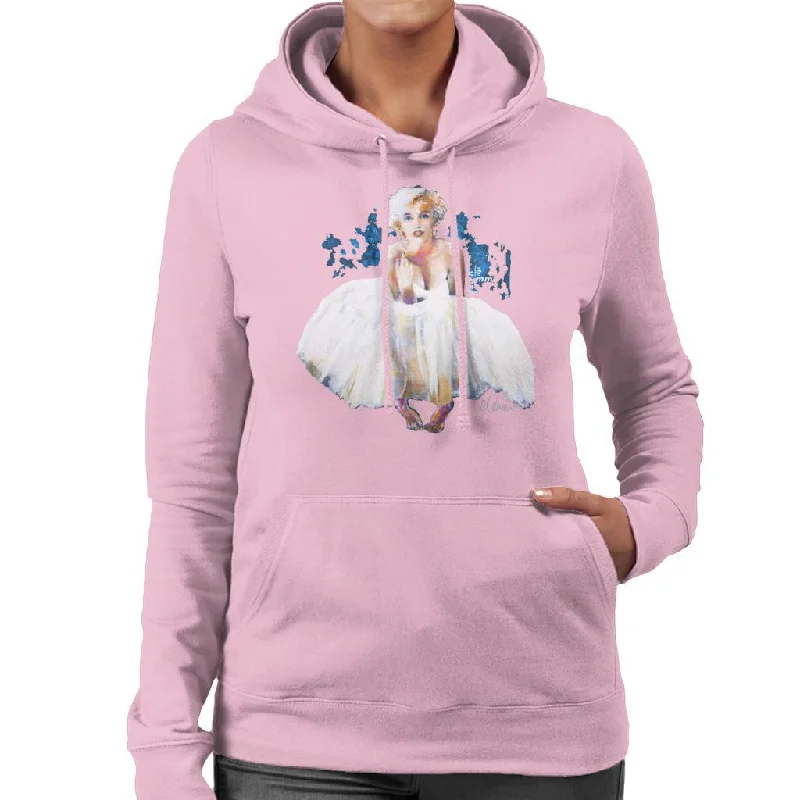 Steals and Deals bold fitness hoodieSidney Maurer Original Portrait Of Marilyn Monroe White Dress Women's Hooded Sweatshirt Steals and Deals bold fitness hoodieSidney Maurer Original Portrait Of Marilyn Monroe White Dress Women's Hooded Sweatshirt