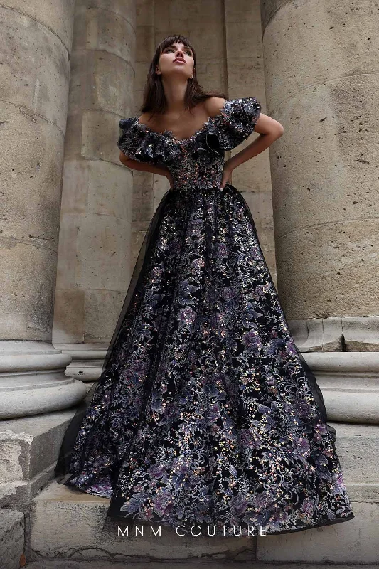 Referral Discount lace dressMNM Couture K4018