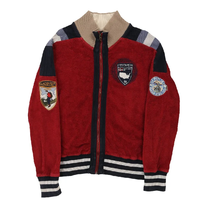 Savings Event Napapijri Jacket - Small Red Cotton
