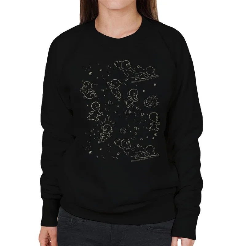 Blowout Deals athletic casual sweatshirtCasper The Friendly Ghost Night Stars Women's Sweatshirt Blowout Deals athletic casual sweatshirtCasper The Friendly Ghost Night Stars Women's Sweatshirt
