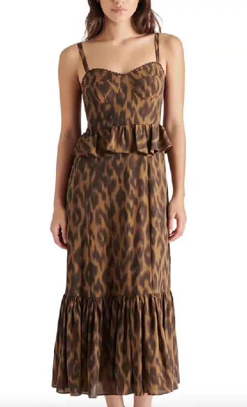 silk dressEve Cheetah Leopard Dress by Steve Madden