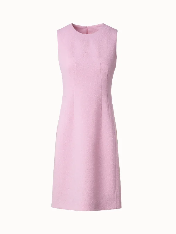 wool dressSheath Dress in Wool Crêpe Double-Face