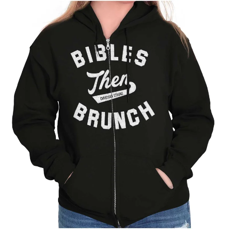 Seasonal Sale high-quality hoodieBibles Then Brunch Zip Hoodie