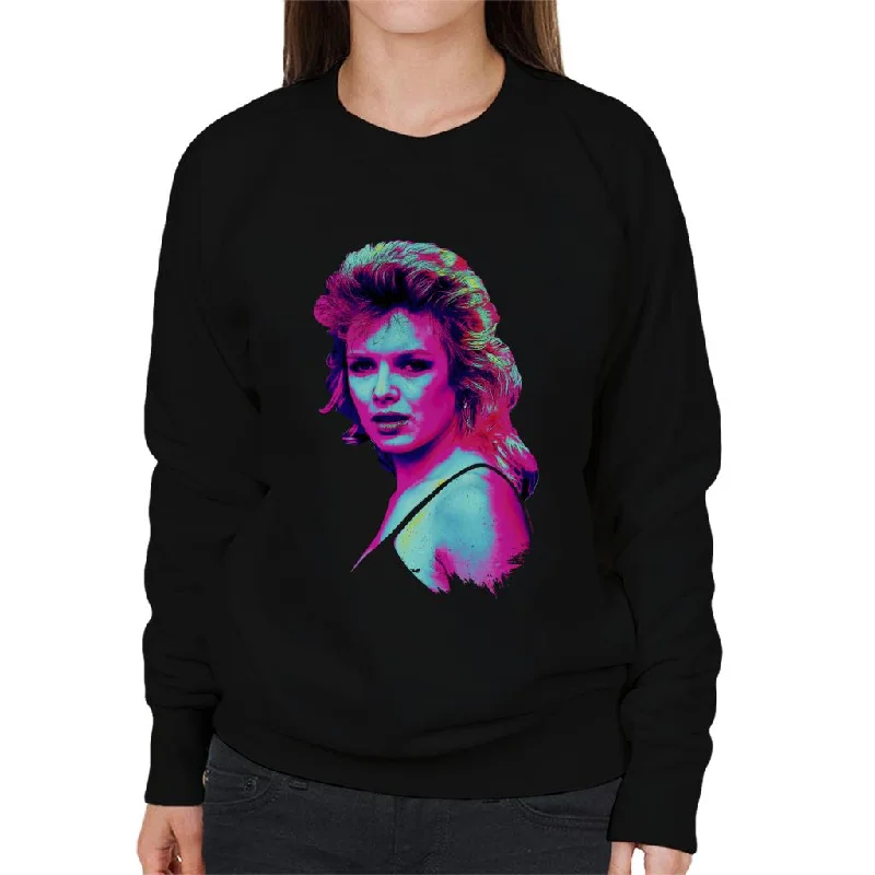 breathable workout hoodieTV Times Kim Wilde 1983 Pop Art Stylised Women's Sweatshirt