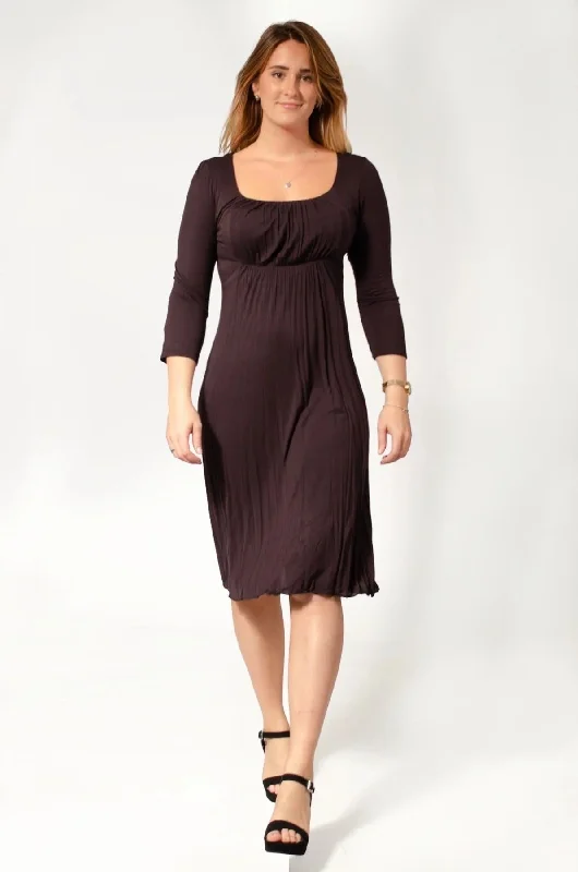 Exclusive Deal Jersey Ruched Front Dress