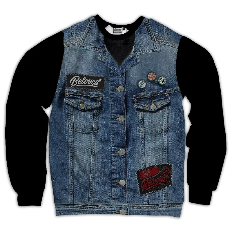 Markdown Madness premium gym hoodieDenim Vest Unisex Sweatshirt