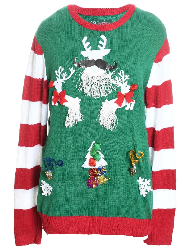 Reindeer Christmas Jumper - XL