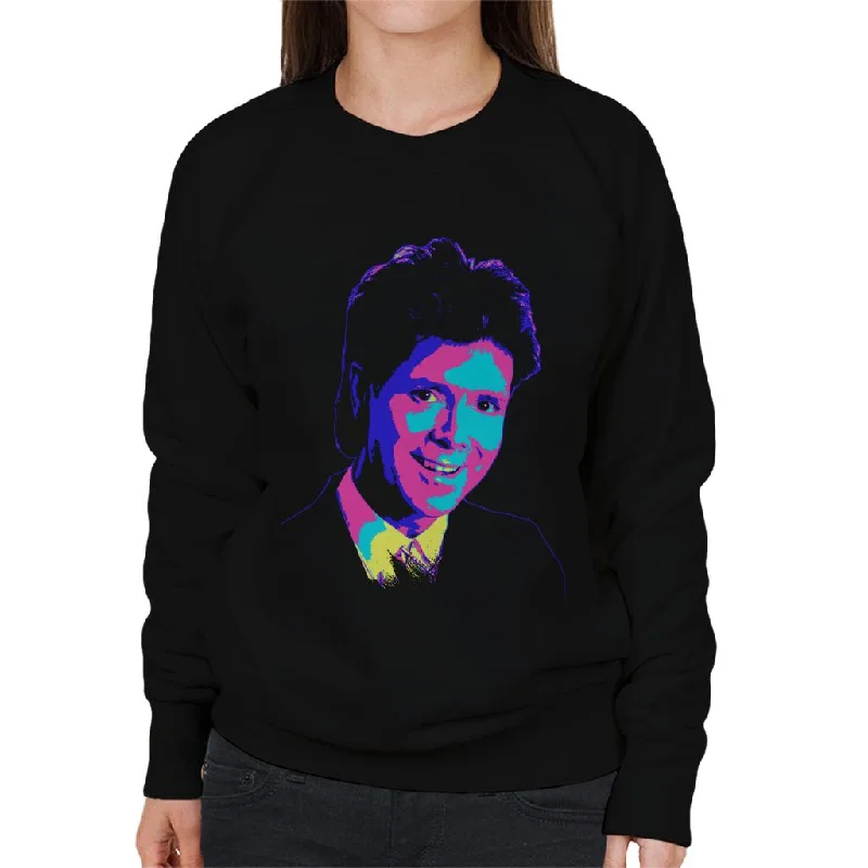 eco-friendly fitness hoodieTV Times Cliff Richard TVT Award Pop Art Stylised Women's Sweatshirt