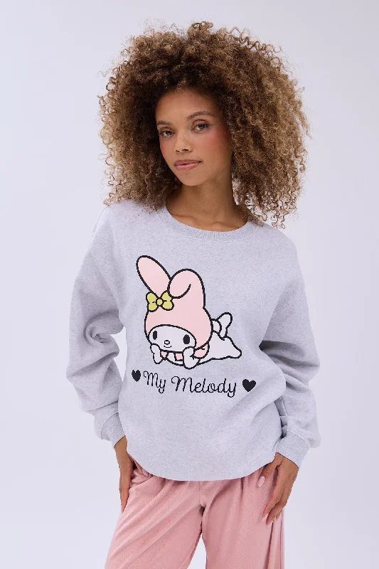 Massive Deals sporty hooded sweatshirtMy Melody Graphic Crew Neck Relaxed Sweatshirt Massive Deals sporty hooded sweatshirtMy Melody Graphic Crew Neck Relaxed Sweatshirt