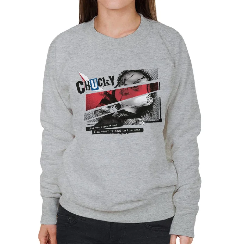 Deal Dash lightweight fitness hoodieChucky Eat Your Heart Out Im Your Friend To The End Women's Sweatshirt Deal Dash lightweight fitness hoodieChucky Eat Your Heart Out Im Your Friend To The End Women's Sweatshirt