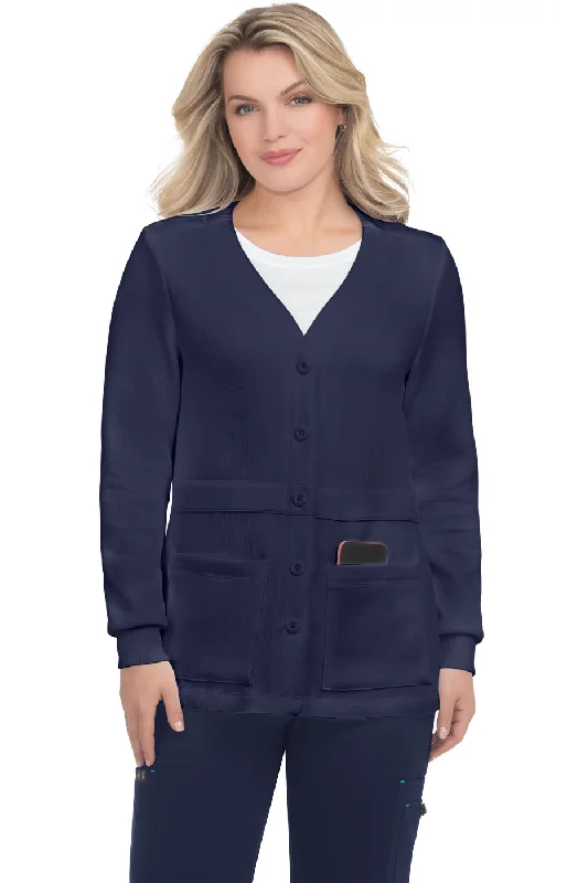 Don't Miss koi Scrubs Essentials Clarissa Women's 2-Pocket Cardigan Style Knit Jacket