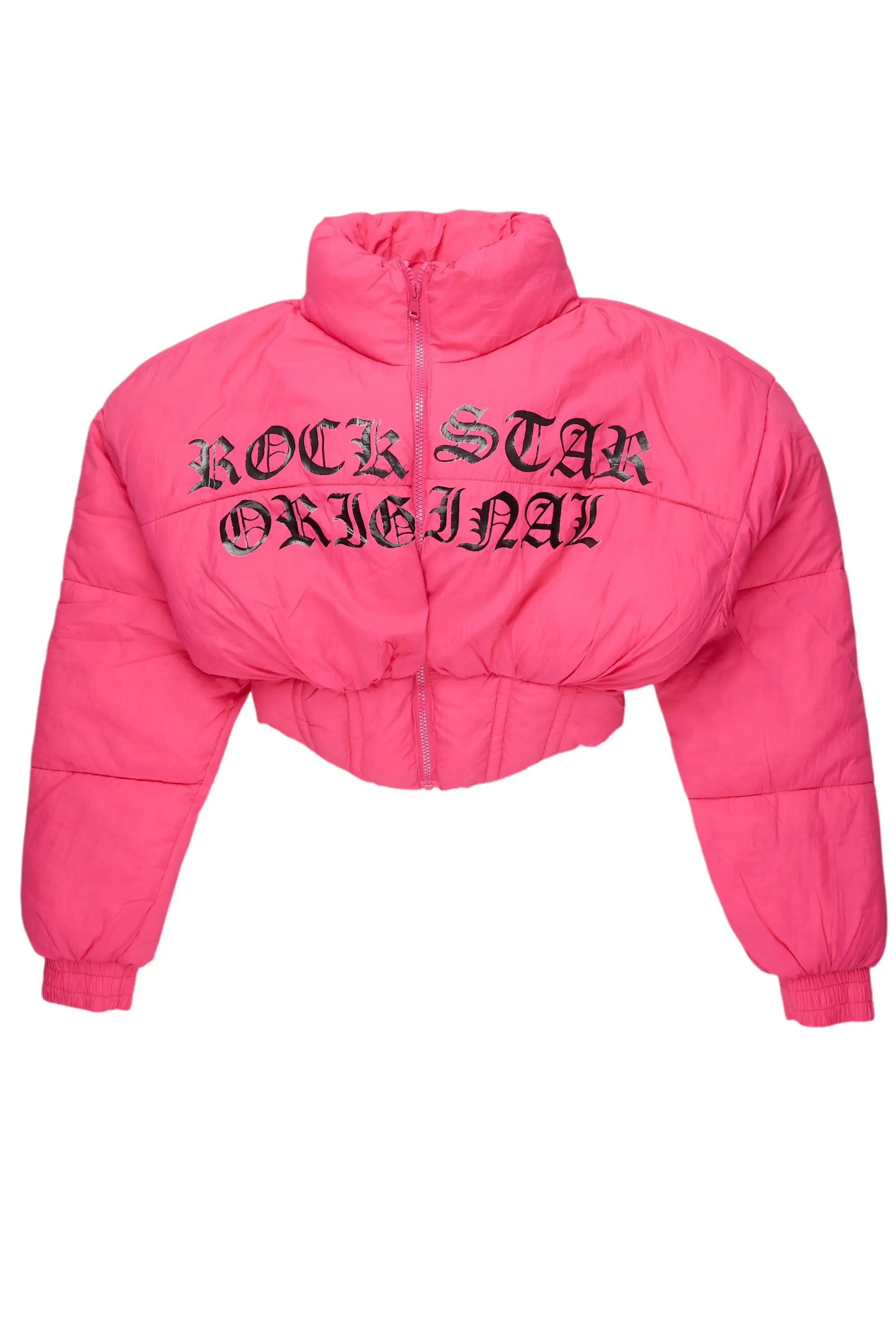 Price Reduction Samaiya Hot Pink Corset Puffer Jacket