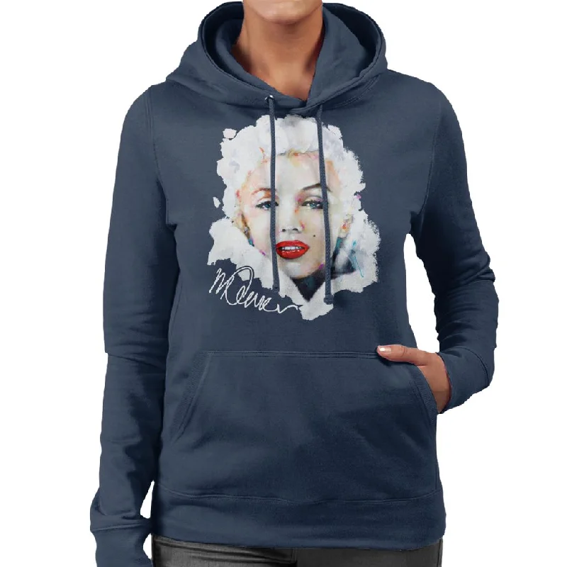 minimaSidney Maurer Original Portrait Of Actress Marilyn Monroe Women's Hooded Sweatshirt