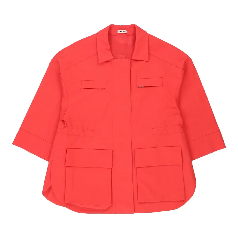 Special Discount Miu Miu Jacket - Small Red Cotton