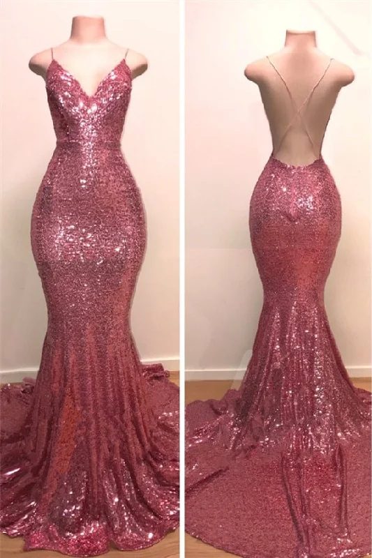 Price Cut pleated maxi dressV-Neck Open Back Mermaid Long Prom Dress Evening Dress With Sequins,DP867 Price Cut pleated maxi dressV-Neck Open Back Mermaid Long Prom Dress Evening Dress With Sequins,DP867