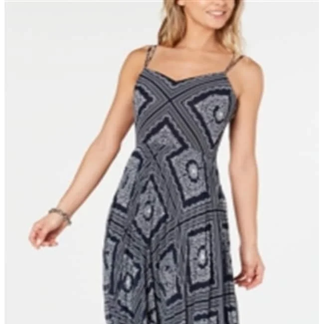 Price Rollback Tommy Hilfiger Women's Maxi Pleated Crossback Dress Blue Size 4