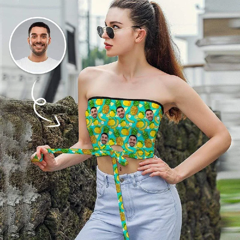 Massive Deals Put Husband Face on Tank Top Personalized Fruits Women's Strapless Bow Tube Top Massive Deals Put Husband Face on Tank Top Personalized Fruits Women's Strapless Bow Tube Top