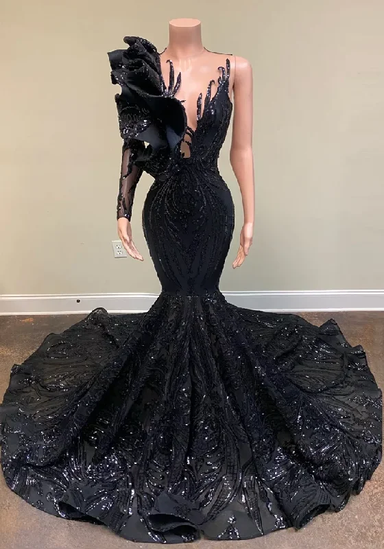 Take Advantage stylish dressSparkly One Shoulder Mermaid Sequined Black Girls Prom Dress Party Gowns,DP863 Take Advantage stylish dressSparkly One Shoulder Mermaid Sequined Black Girls Prom Dress Party Gowns,DP863