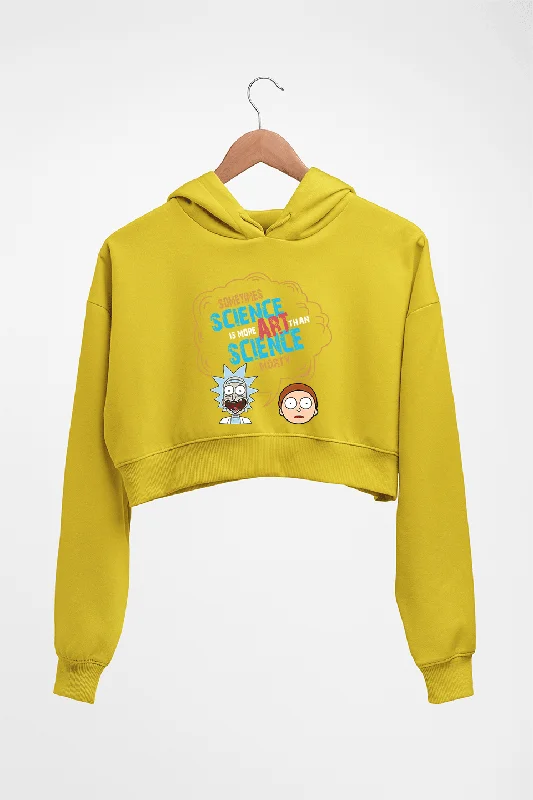 lightweight hooded sweatshirtRick and Morty Crop HOODIE FOR WOMEN