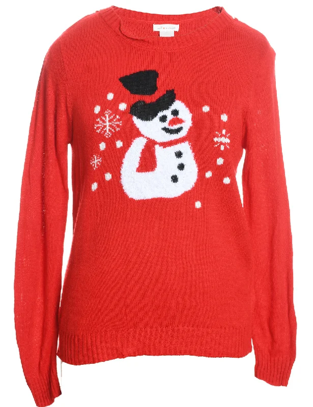 Price Fest Snowman Christmas Jumper - L