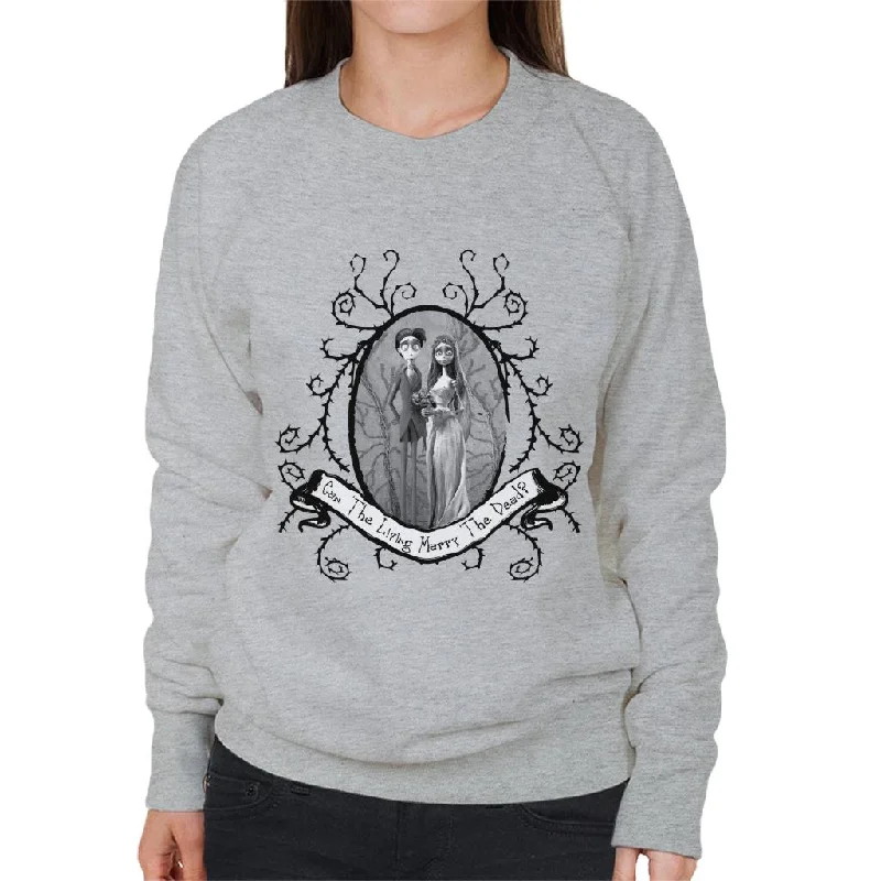 Exclusive Access retro sports hoodieCorpse Bride Halloween Can The Living Marry The Dead Women's Sweatshirt Exclusive Access retro sports hoodieCorpse Bride Halloween Can The Living Marry The Dead Women's Sweatshirt