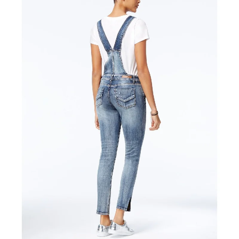 Major Savings Dollhouse Junior's Skinny Denim Overalls Dress Blue Size 11