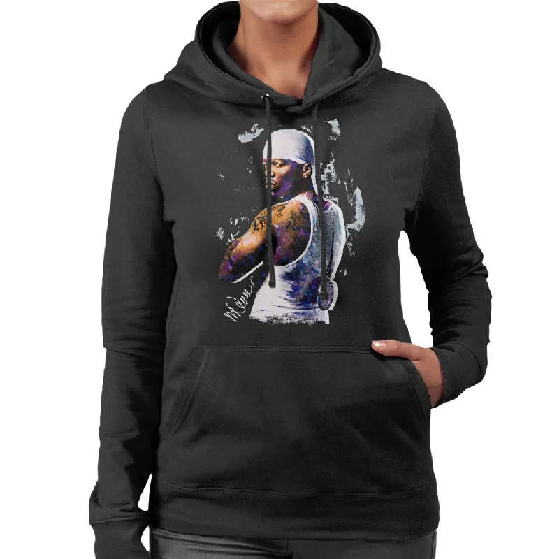 zip-up gym hoodieSidney Maurer Original Portrait Of 50 Cent Bandana Women's Hooded Sweatshirt