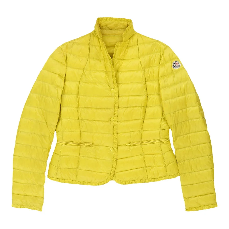 Massive Deals Liza Moncler Puffer - Medium Yellow Polyamide