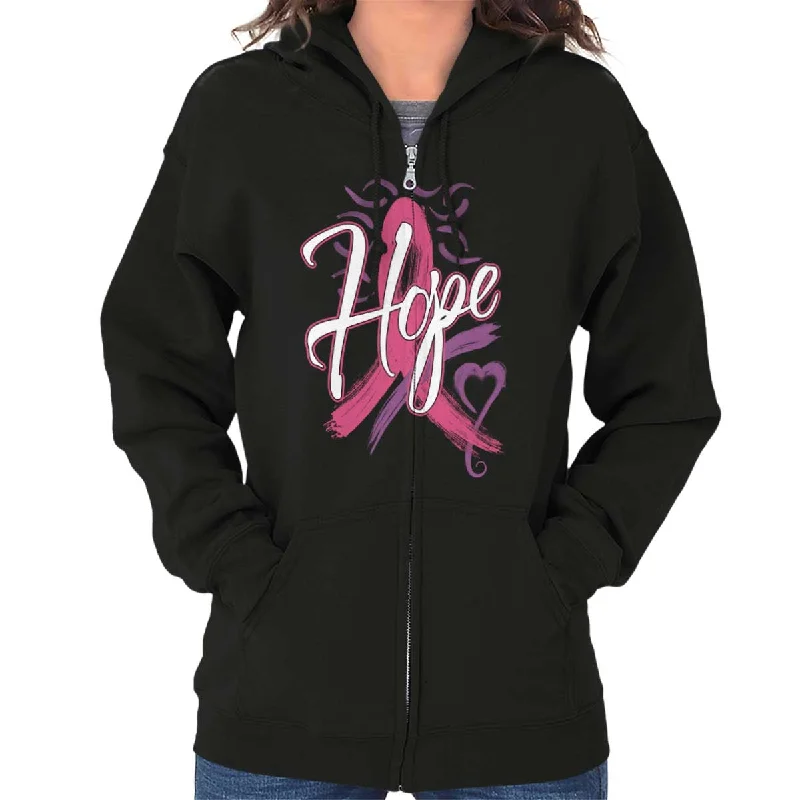 Steals and Deals cozy hooded jacketBreast Cancer Awareness Zip Hoodie