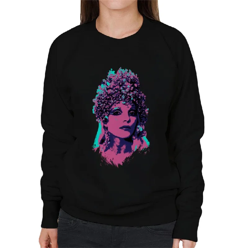 cozy gym sweatshirtTV Times Joan Collins Space 1999 Pop Art Stylised Women's Sweatshirt