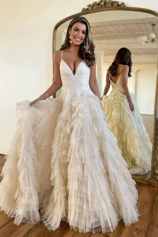 Limited Availability classic fit-and-flare dressPrincess Cute A-Line V Neck Tulle Long Prom Dresses Ball Gowns,DP720 Limited Availability classic fit-and-flare dressPrincess Cute A-Line V Neck Tulle Long Prom Dresses Ball Gowns,DP720