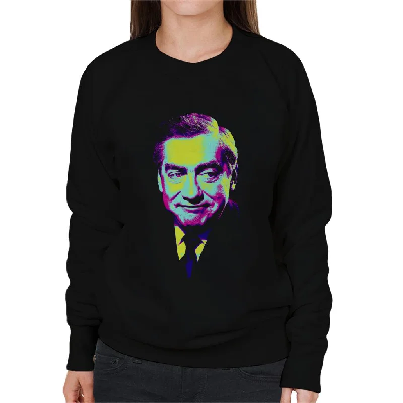 oversized sports sweatshirtTV Times Tony Hancock Pop Art Stylised Women's Sweatshirt