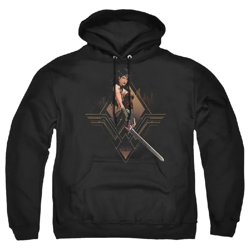 activewear hoodieBatman v Superman City Girl - Pullover Hoodie