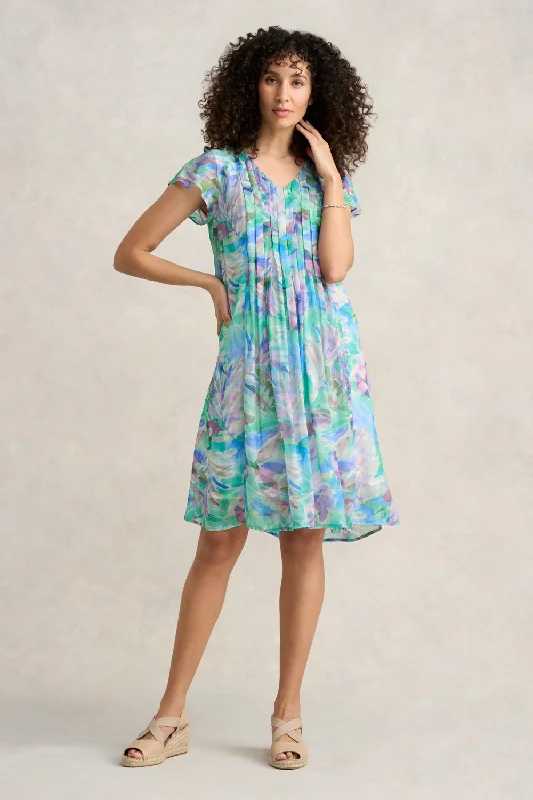 stylish dressFlutter Sleeve Print Dress