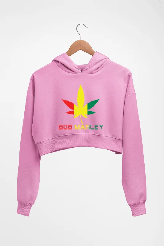 cozy pullover hoodieBob Marley Weed Crop HOODIE FOR WOMEN