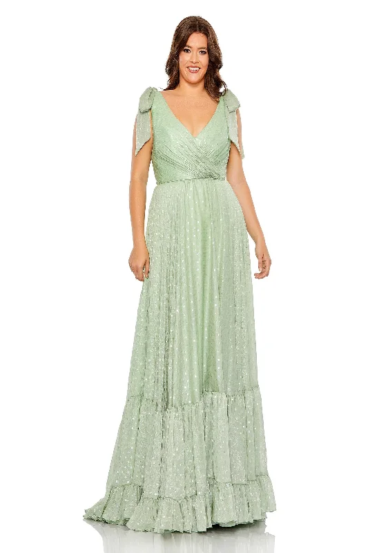 New Deals long-sleeve floral dressMac Duggal 68120