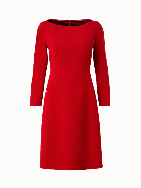 trendy mini dressWool Stretch Double-Face Dress