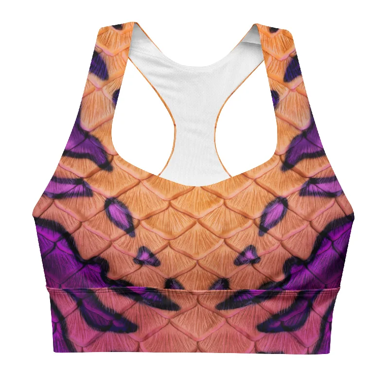 Hot Deal All Hallows Eve Recycled Longline Sports Bra