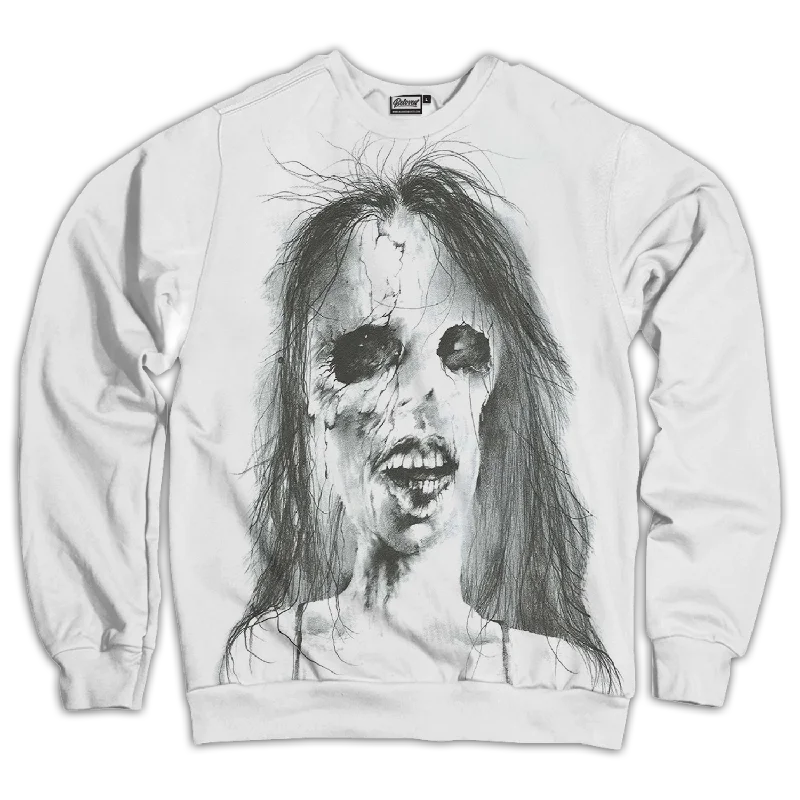 Sale Event fitted workout sweatshirtScary Girl Unisex Sweatshirt