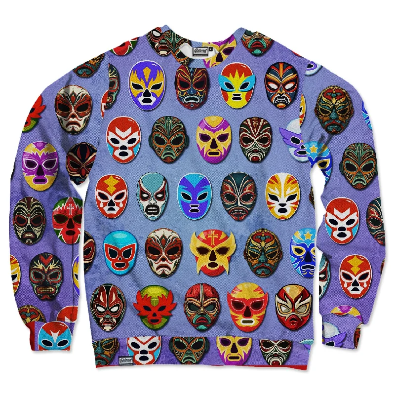 eco-friendly sports hoodieLucha Libre Mask Unisex Sweatshirt