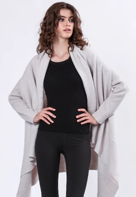 comfy workout sweatshirtUNITE CARDIGAN STONE