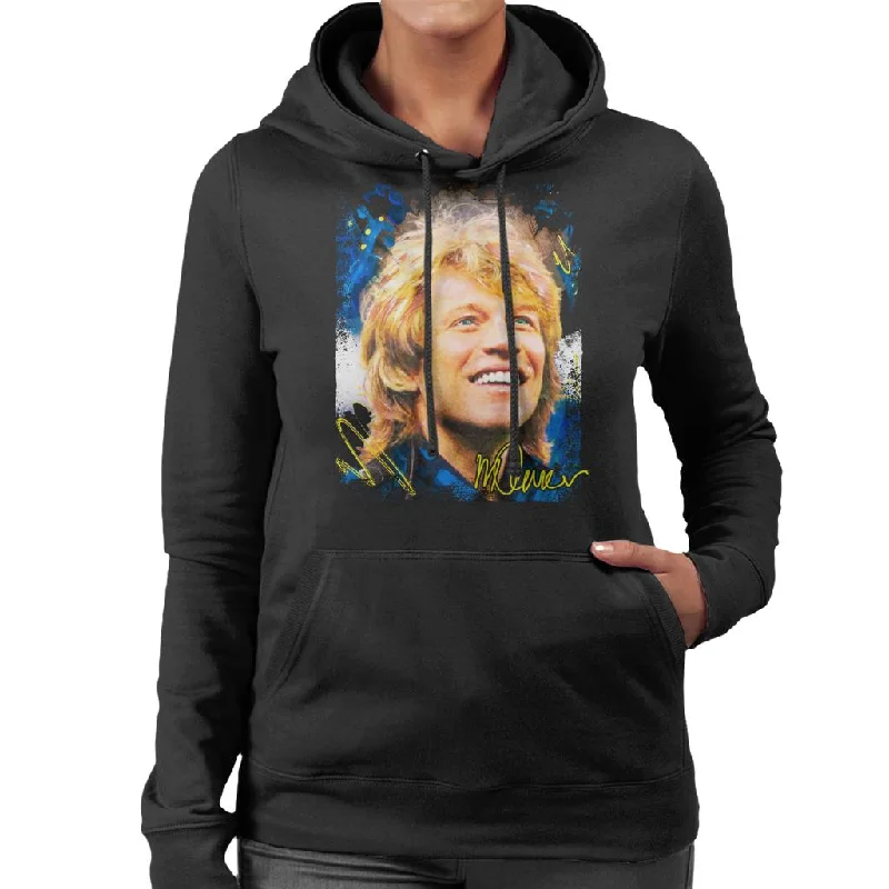 Deal Alert relaxed fit sports hoodieSidney Maurer Original Portrait Of Jon Bon Jovi Smile Women's Hooded Sweatshirt Deal Alert relaxed fit sports hoodieSidney Maurer Original Portrait Of Jon Bon Jovi Smile Women's Hooded Sweatshirt