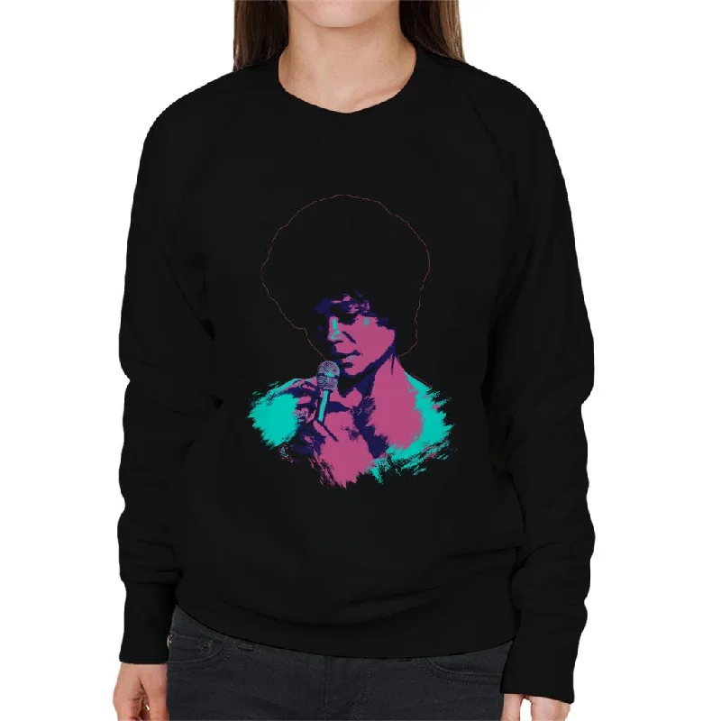 performance workout sweatshirtTV Times Singer Eartha Kitt 1973 Pop Art Stylised Women's Sweatshirt