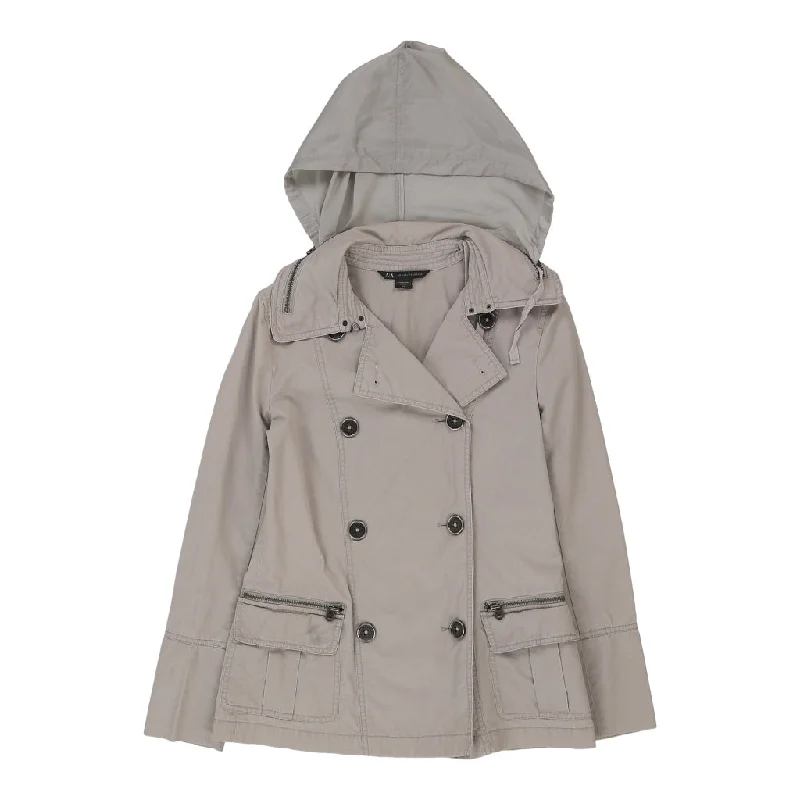 Super Deal Armani Exchange Jacket - Small Grey Cotton