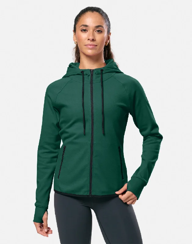 Flash Deals high-fashion hoodieChill Patch Zip Hoodie in Willow Green